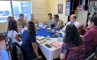 Reunión de coordinación para operativo de donación de sangre