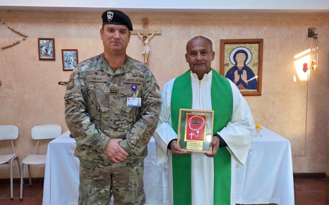 HMN conmemoró los 23 años de sacerdocio del Capellán de la I DE